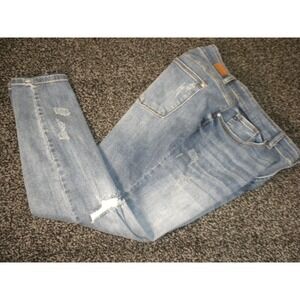 Judy Blue Jeans Women 20W‎ Blue Take Me Back High Rise Skinny Distressed JB82124